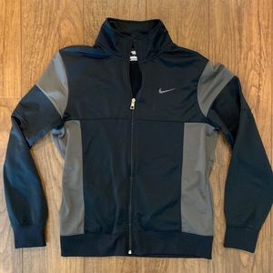 Men’s Nike Performance Zip-up. Medium, Black and Gray.